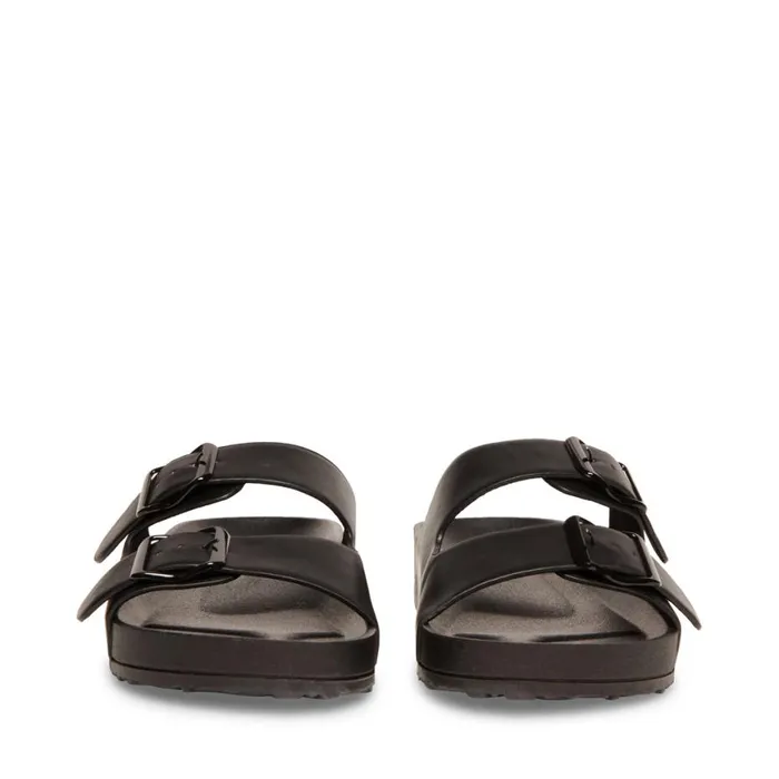 Steve Madden TeddyT Black Womens Sandals