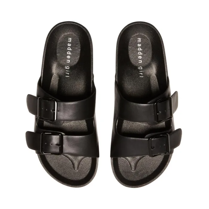 Steve Madden TeddyT Black Womens Sandals