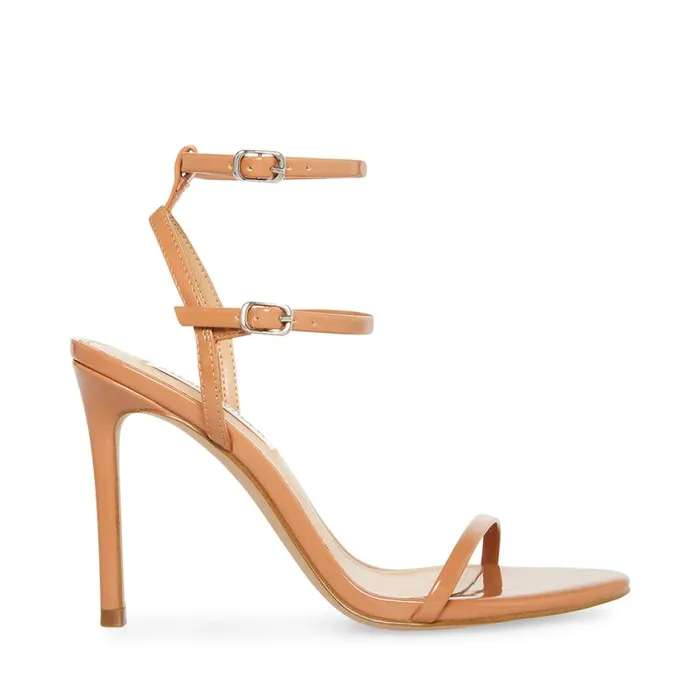 Steve Madden Theresa Camel Patent Womens Heels
