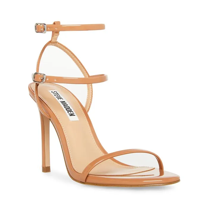 Steve Madden Theresa Camel Patent Womens Heels