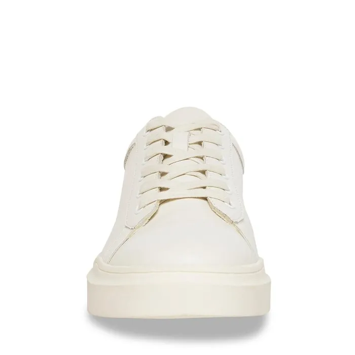Steve Madden Tilton White Leather Mens Sneakers