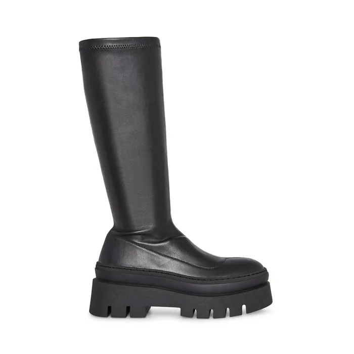 Steve Madden Titan Black Womens Boots and Booties