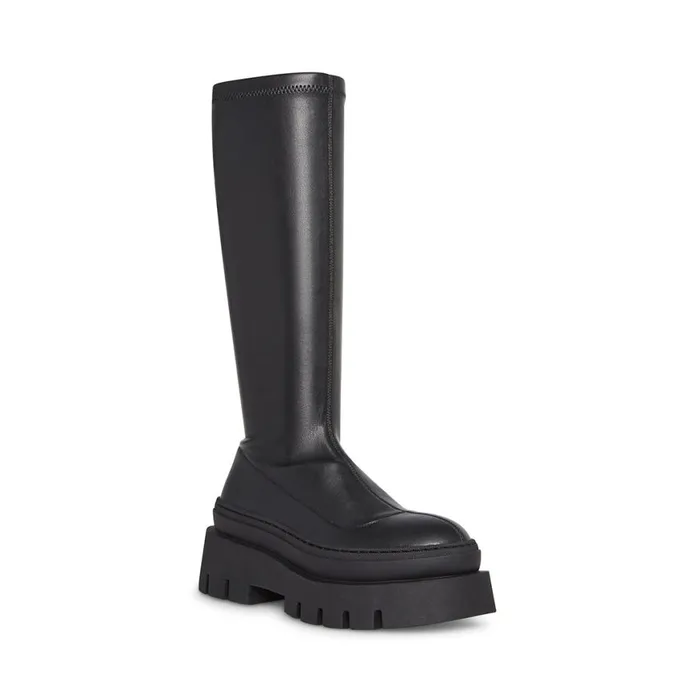 Steve Madden Titan Black Womens Boots and Booties Steve Madden Titan Black Womens Boots and Booties