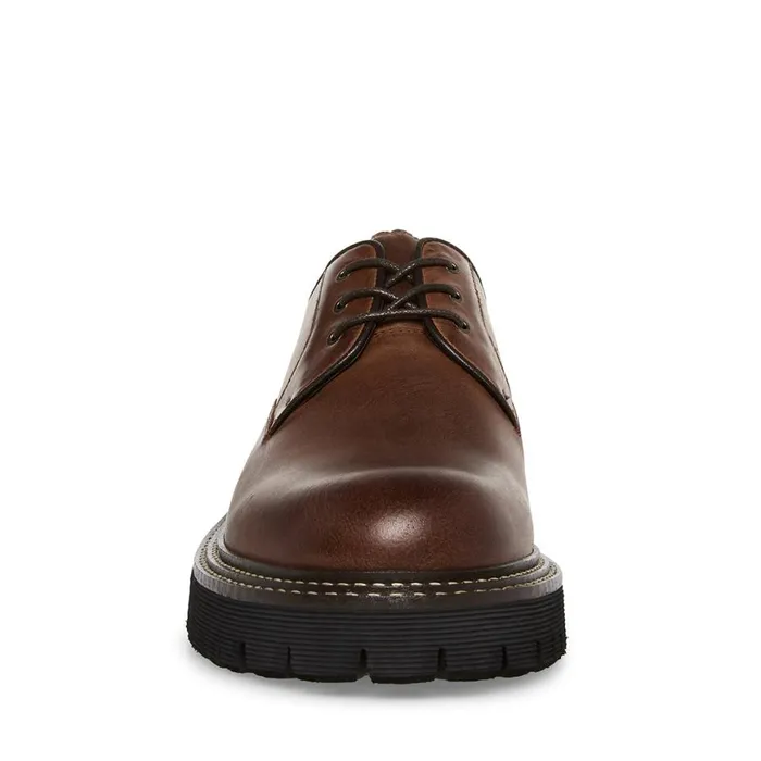 Steve Madden Zylen Brown Leather Mens Loafers Steve Madden Zylen Brown Leather Mens Loafers