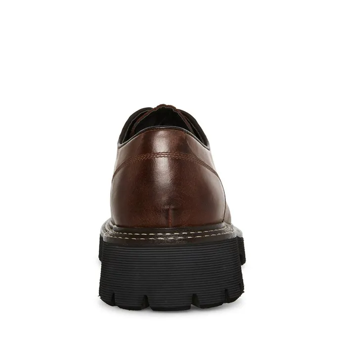 Steve Madden Zylen Brown Leather Mens Loafers Steve Madden Zylen Brown Leather Mens Loafers