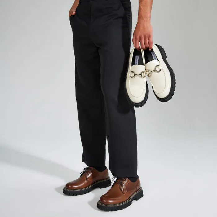 Steve Madden Zylen Brown Leather Mens Loafers Steve Madden Zylen Brown Leather Mens Loafers