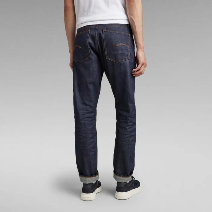 Straight Men GStar RAW Triple A Regular Straight Selvedge Jeans Raw Denim