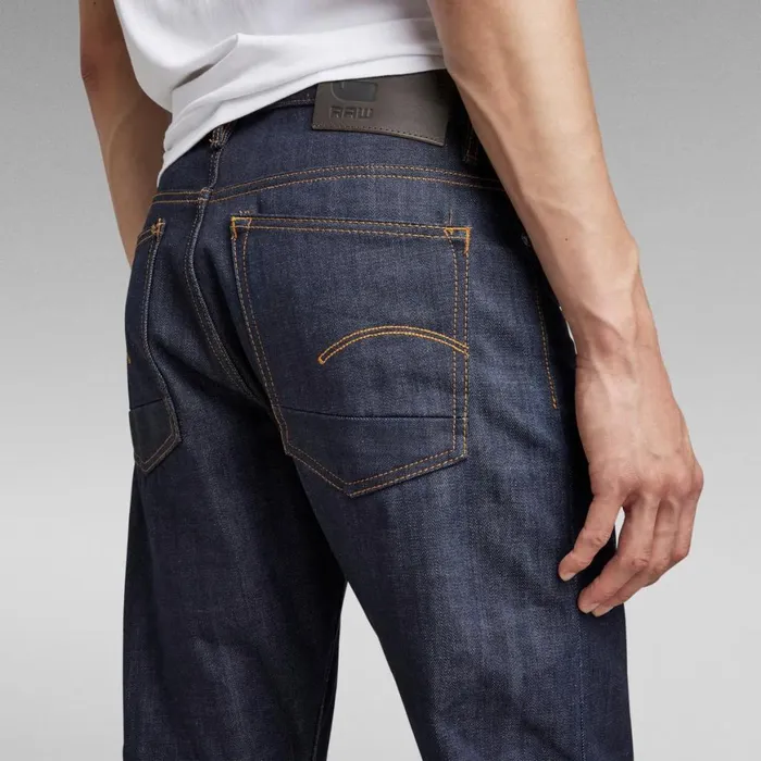 Straight Men GStar RAW Triple A Regular Straight Selvedge Jeans Raw Denim