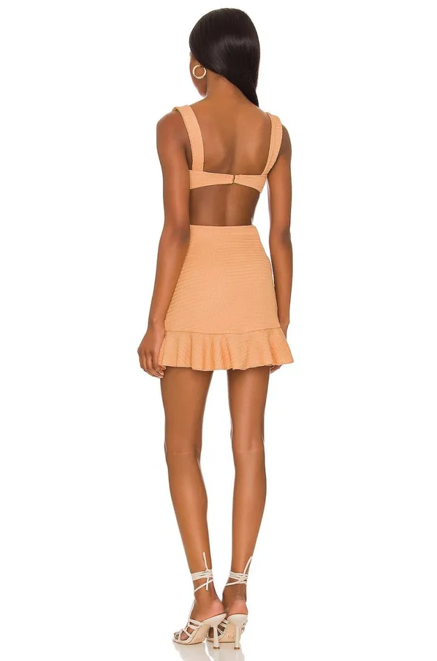 Sun Drenched Mini Dress Orange Women Lovers and Friends Dresses