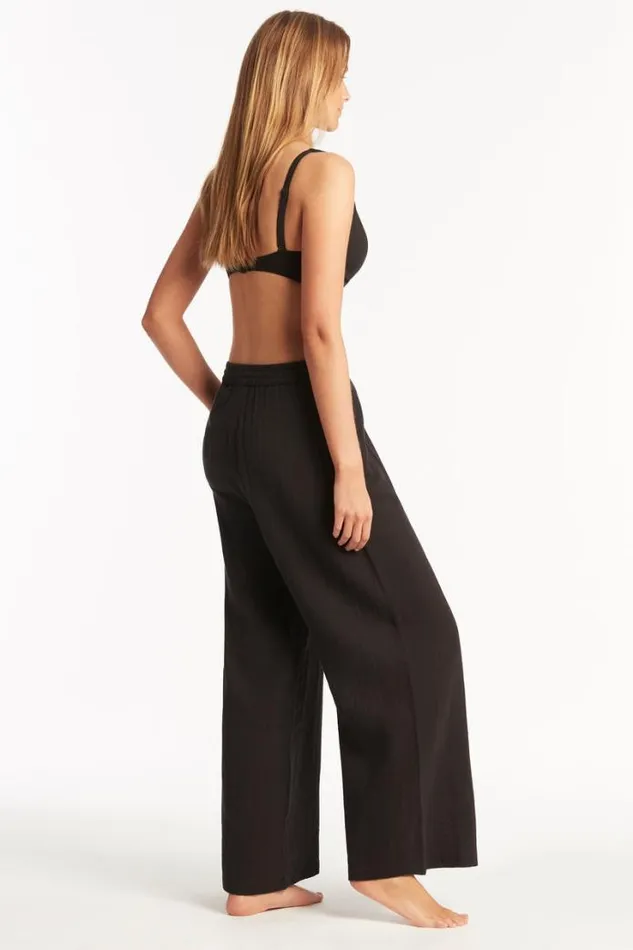 Sunset Beach Pant Sunset Black Women Sea Level Pants
