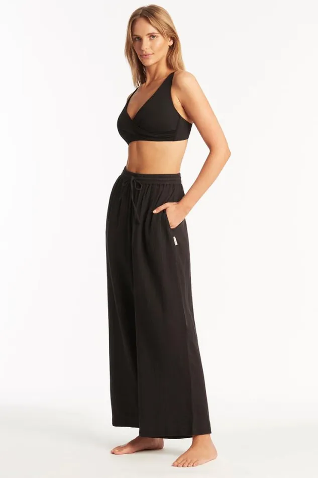 Sunset Beach Pant Sunset Black Women Sea Level Pants