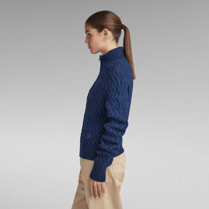 Sweaters Women GStar RAW Chunky Skipper Knitted Sweater Rank Blue