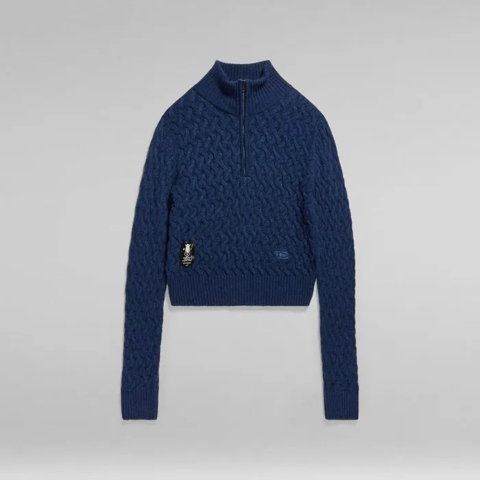 Sweaters Women GStar RAW Chunky Skipper Knitted Sweater Rank Blue