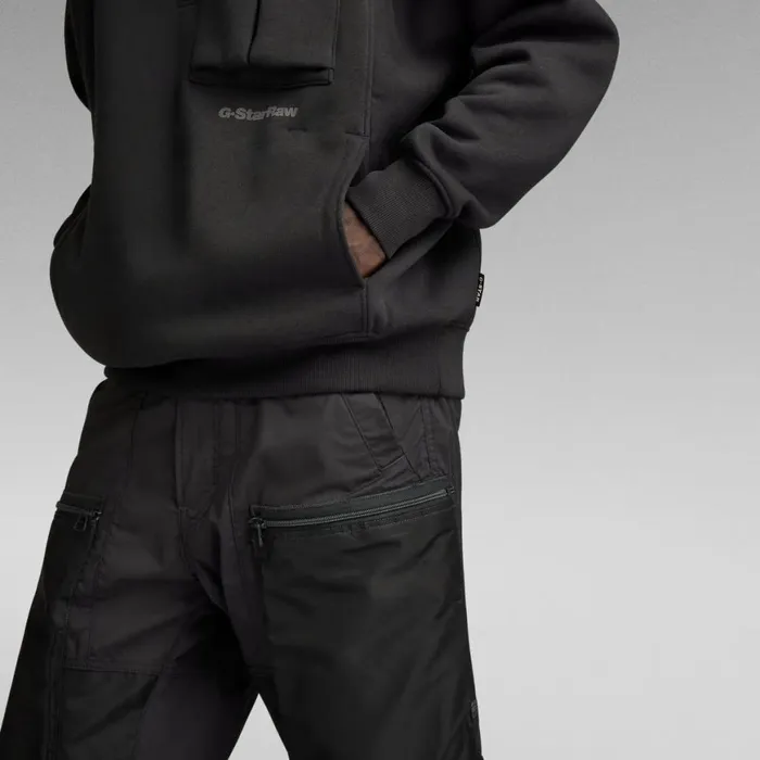 Sweatshirts and Hoodies Men GStar RAW Anorak Loose Sweater Dark Black