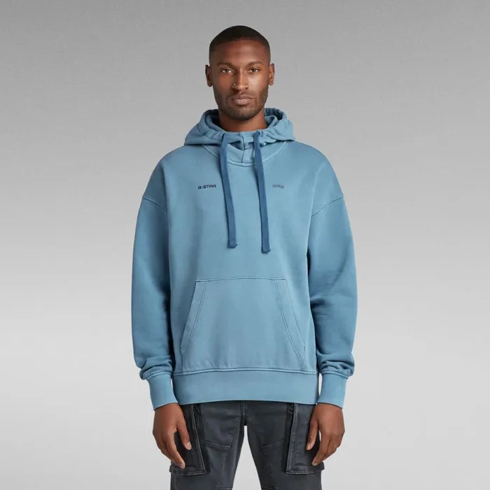 Sweatshirts and Hoodies Men GStar RAW Garment Dyed Oversized Hoodie Nitro