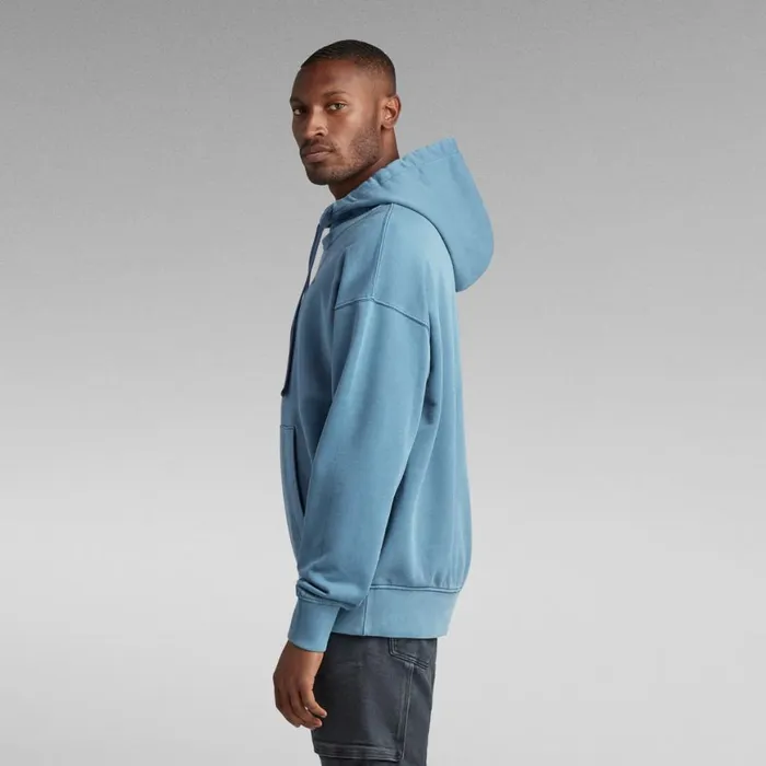 Sweatshirts and Hoodies Men GStar RAW Garment Dyed Oversized Hoodie Nitro