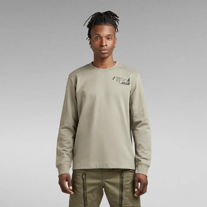 Sweatshirts and Hoodies Men GStar RAW Lightweight Moto Sweater Shamrock