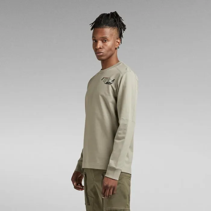Sweatshirts and Hoodies Men GStar RAW Lightweight Moto Sweater Shamrock