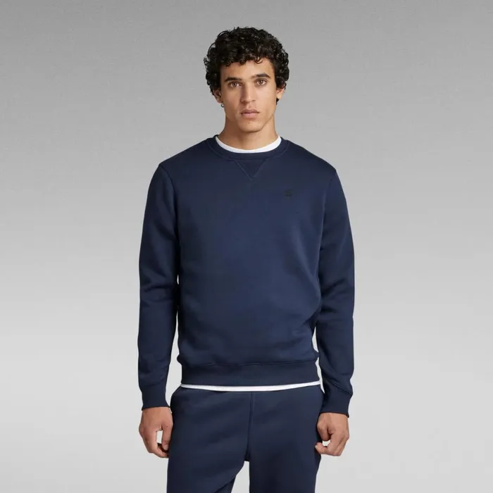 Sweatshirts and Hoodies Men GStar RAW Premium Core Sweater Sartho Blue