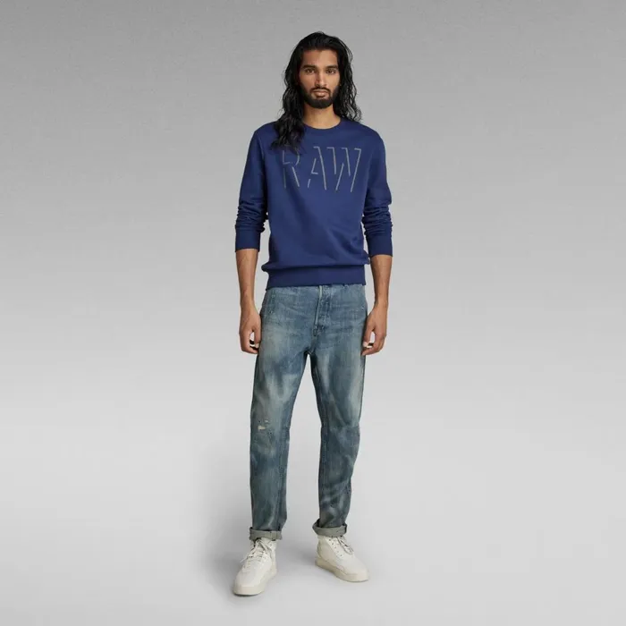 Sweatshirts and Hoodies Men GStar RAW RAW Graphic Sweater Imperial Blue