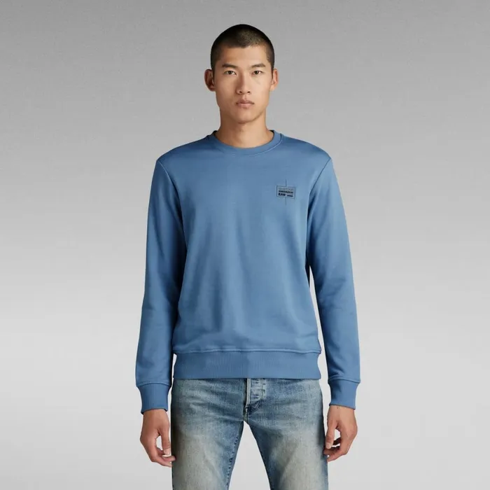 Sweatshirts and Hoodies Men GStar RAW Regular Sweater Azul