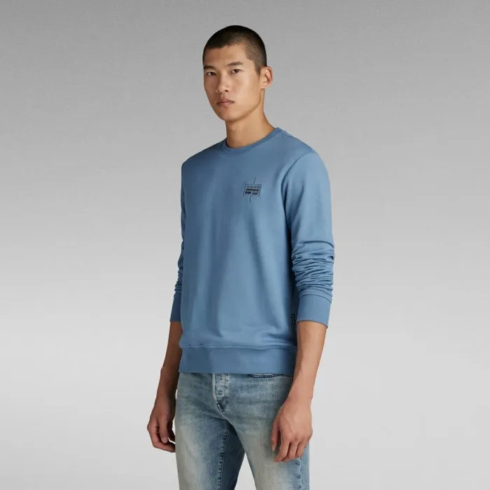 Sweatshirts and Hoodies Men GStar RAW Regular Sweater Azul