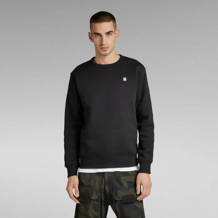 Sweatshirts and Hoodies Men GStar RAW Sport A Tape Crew Sweater Dark Black