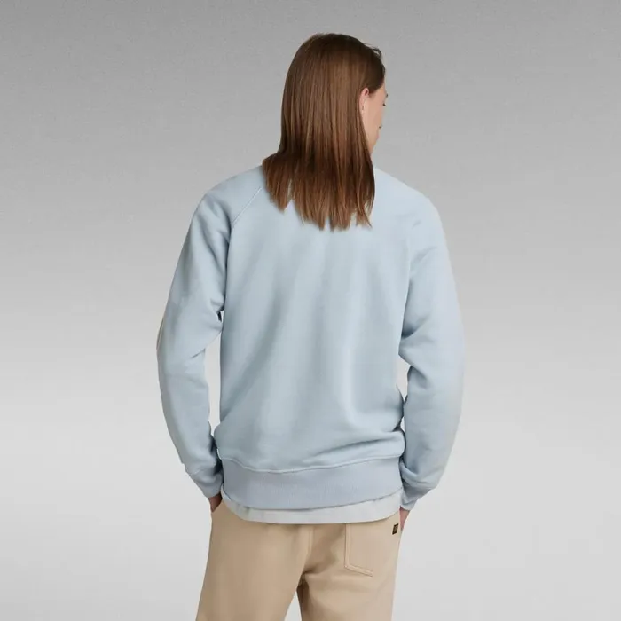 Sweatshirts and Hoodies Men GStar RAW Tape Raglan Sweater Faze Blue
