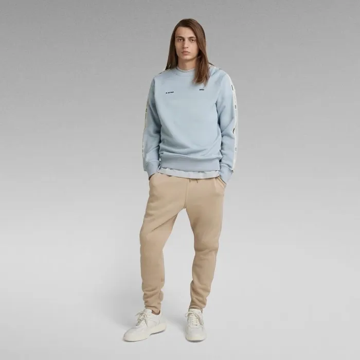 Sweatshirts and Hoodies Men GStar RAW Tape Raglan Sweater Faze Blue