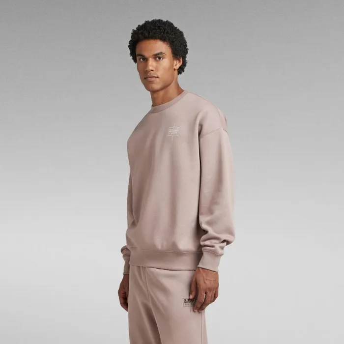 Sweatshirts and Hoodies Men GStar RAW Unisex Core Loose Sweater Chocolate Berry