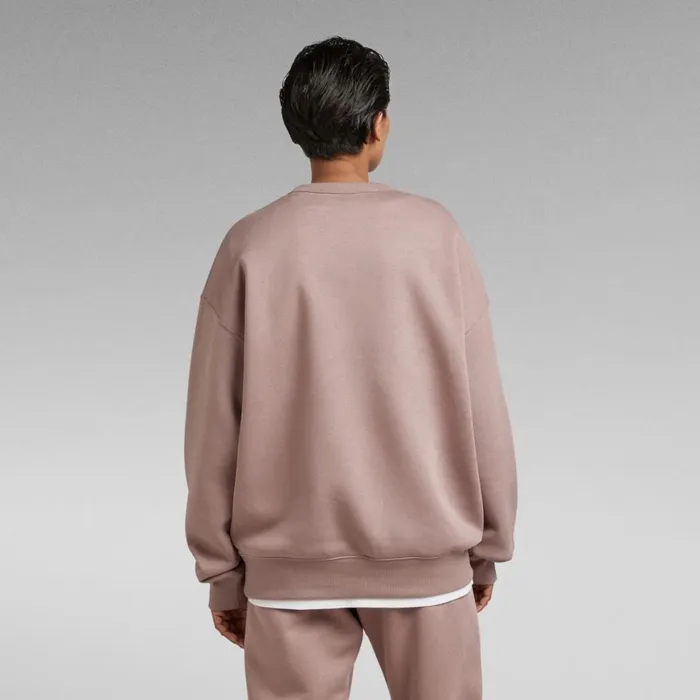 Sweatshirts and Hoodies Men GStar RAW Unisex Core Loose Sweater Chocolate Berry