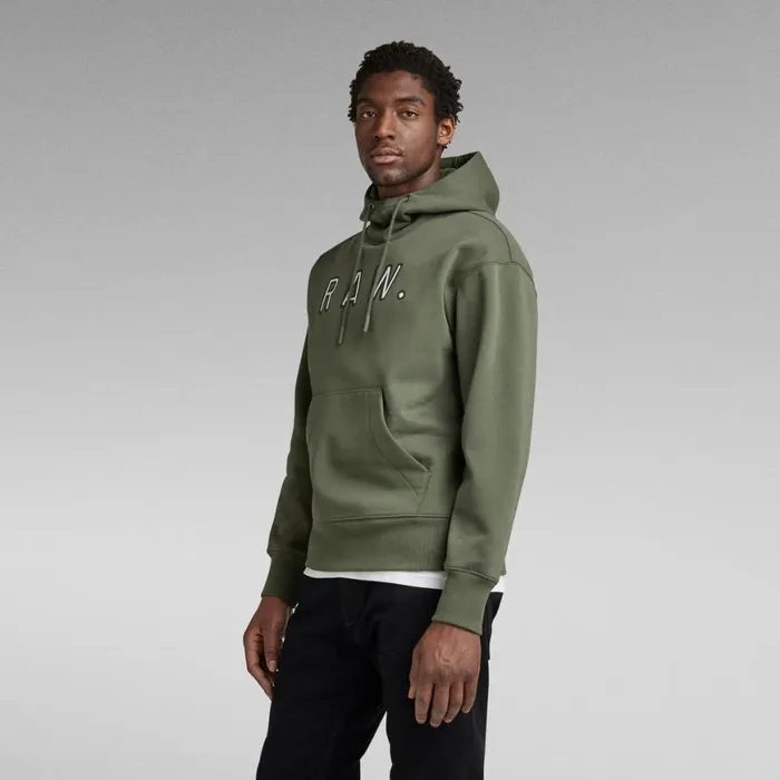 Sweatshirts and Hoodies Men GStar RAW Vulcanic RAW Loose Hooded Sweater Light Hunter