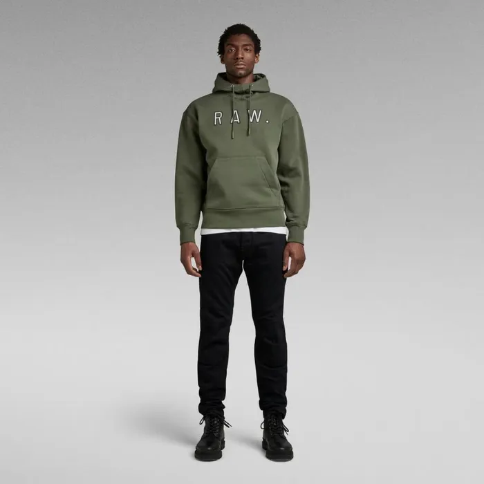 Sweatshirts and Hoodies Men GStar RAW Vulcanic RAW Loose Hooded Sweater Light Hunter