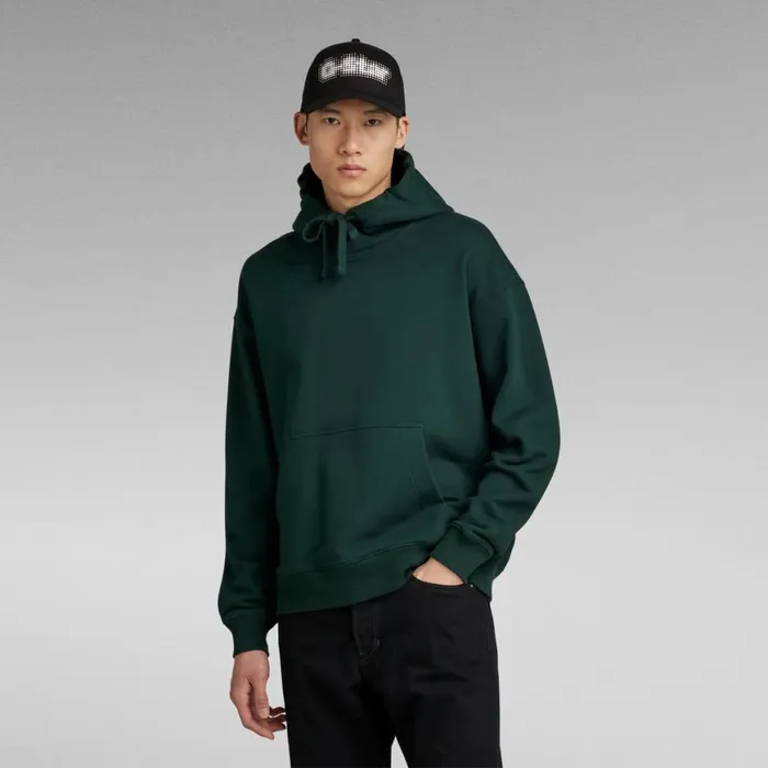 Sweatshirts and Hoodies Women GStar RAW Essential Unisex Loose Hooded Sweater Laub