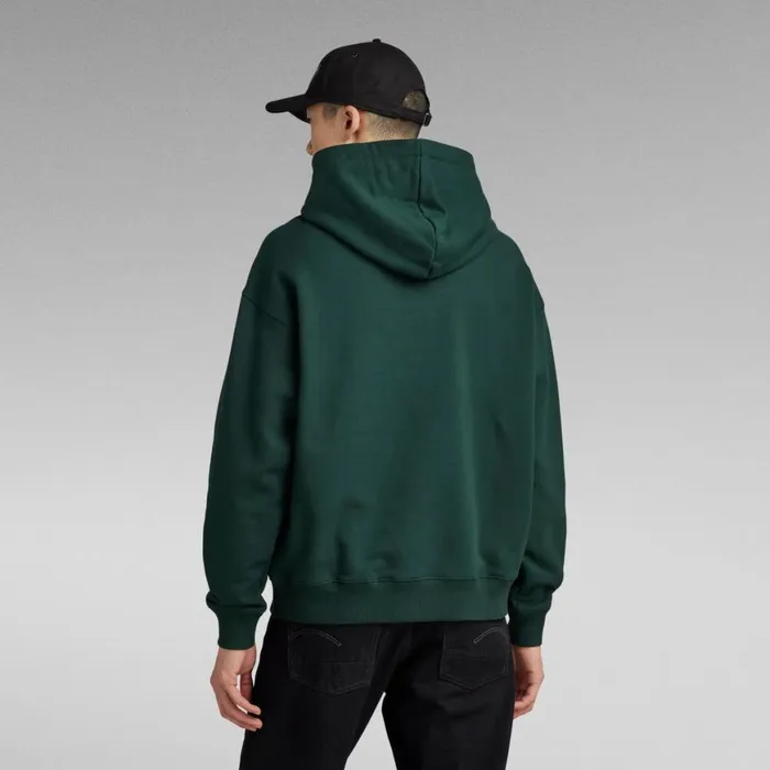 Sweatshirts and Hoodies Women GStar RAW Essential Unisex Loose Hooded Sweater Laub