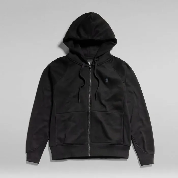 Sweatshirts and Hoodies Women GStar RAW Premium Core 20 Hooded Zip Through Sweater Dark Black