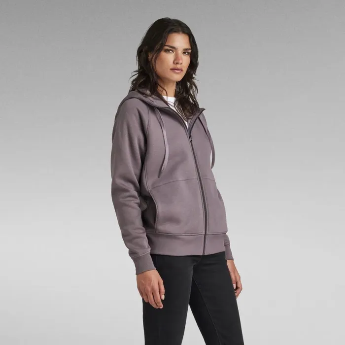 Sweatshirts and Hoodies Women GStar RAW Premium Core 21 Zip Thru Hoodie Rabbit