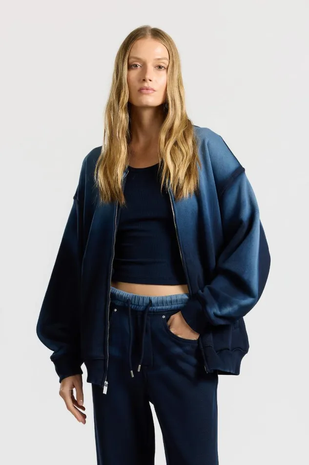 Sweatshirts Men COTTON CITIZEN Berlin Bomber Jacket Navy Cast