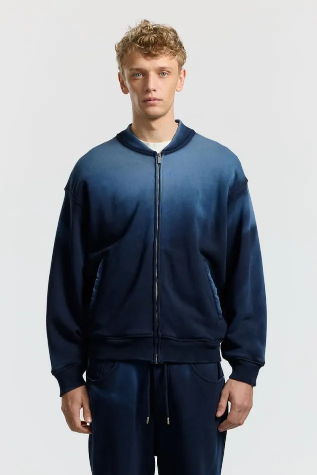 Sweatshirts Men COTTON CITIZEN Berlin Bomber Jacket Navy Cast Sweatshirts Men COTTON CITIZEN Berlin Bomber Jacket Navy Cast
