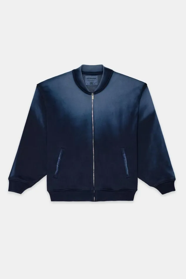 Sweatshirts Men COTTON CITIZEN Berlin Bomber Jacket Navy Cast Sweatshirts Men COTTON CITIZEN Berlin Bomber Jacket Navy Cast