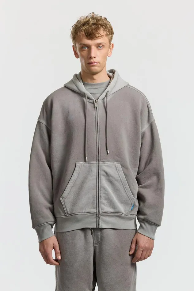 Sweatshirts Men COTTON CITIZEN Boston Zip Hoodie Vintage Cement Sweatshirts Men COTTON CITIZEN Boston Zip Hoodie Vintage Cement