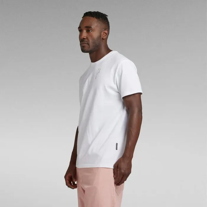 TShirts and Polos Men GStar RAW Back Graphic Text TShirt White