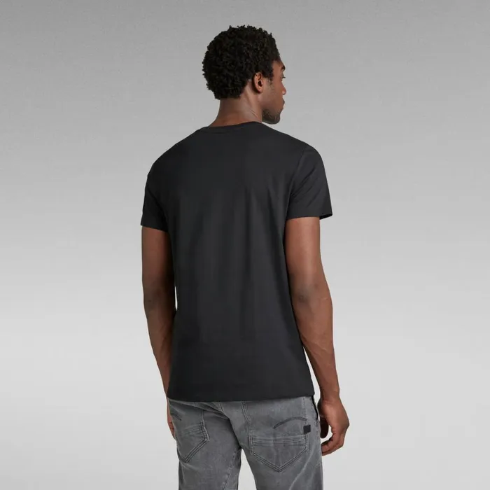 TShirts and Polos Men GStar RAW Flock Graphic TShirt Dark Black