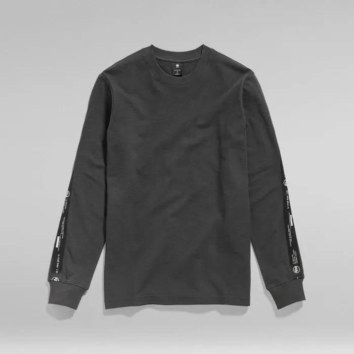 TShirts and Polos Men GStar RAW Lightweight Logo Tape Sweater Cloack