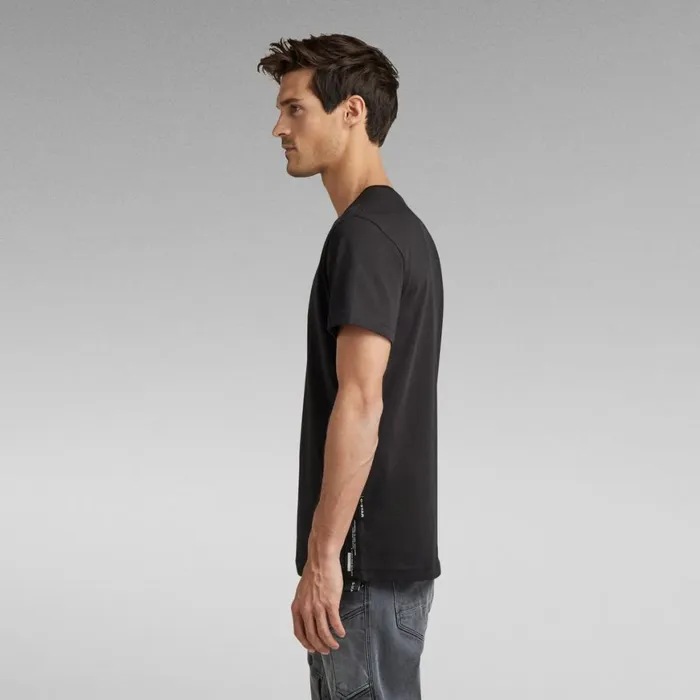 TShirts and Polos Men GStar RAW Logo Tape TShirt Dark Black