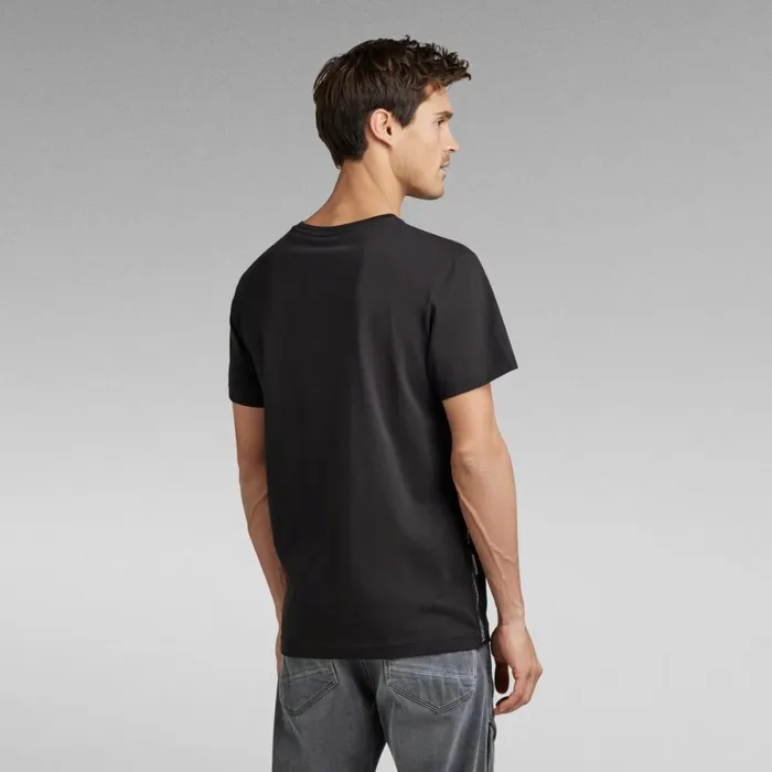 TShirts and Polos Men GStar RAW Logo Tape TShirt Dark Black