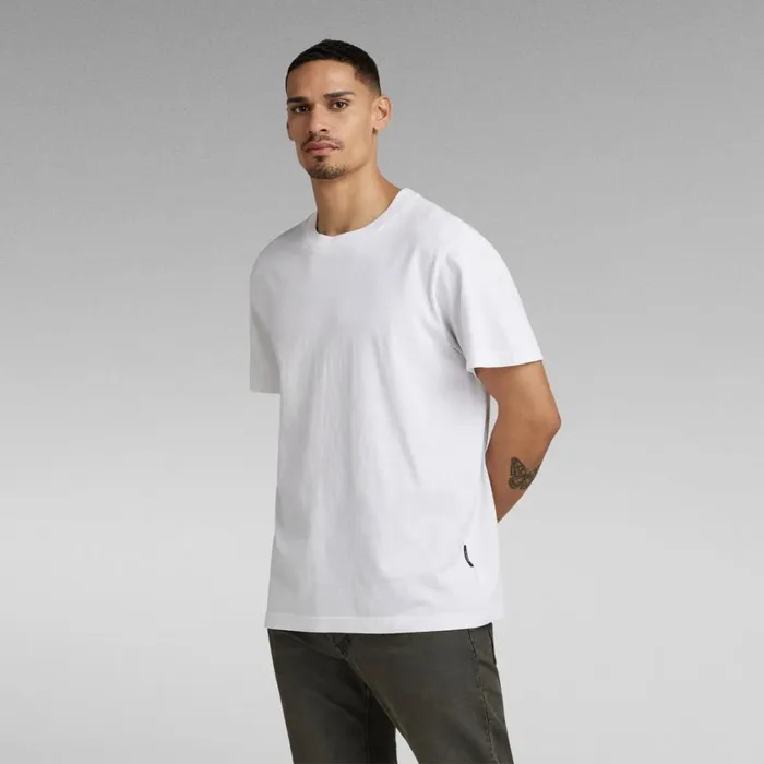 TShirts and Polos Men GStar RAW Loose Round Neck TShirt White
