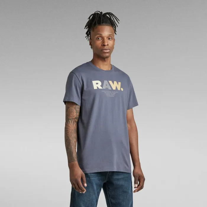 TShirts and Polos Men GStar RAW Multi Colored RAW TShirt Fantem Blue