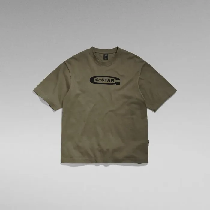 TShirts and Polos Men GStar RAW Old School Logo Boxy TShirt Turf