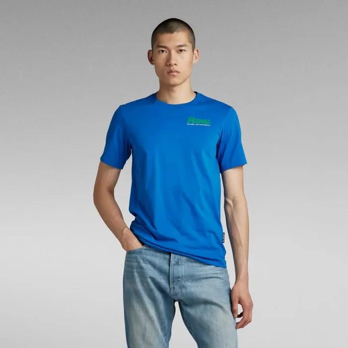 TShirts and Polos Men GStar RAW Photographer Graphic Slim TShirt Lapis Blue
